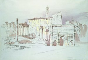 Het Forum, Rome, 19e eeuw